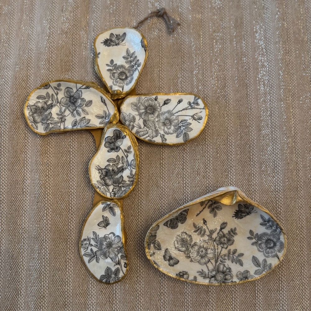 Decoupage Shell Crafts Handmade